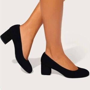 Margaux The Heel in Black Suede NWT Size EU 37/ US 7M